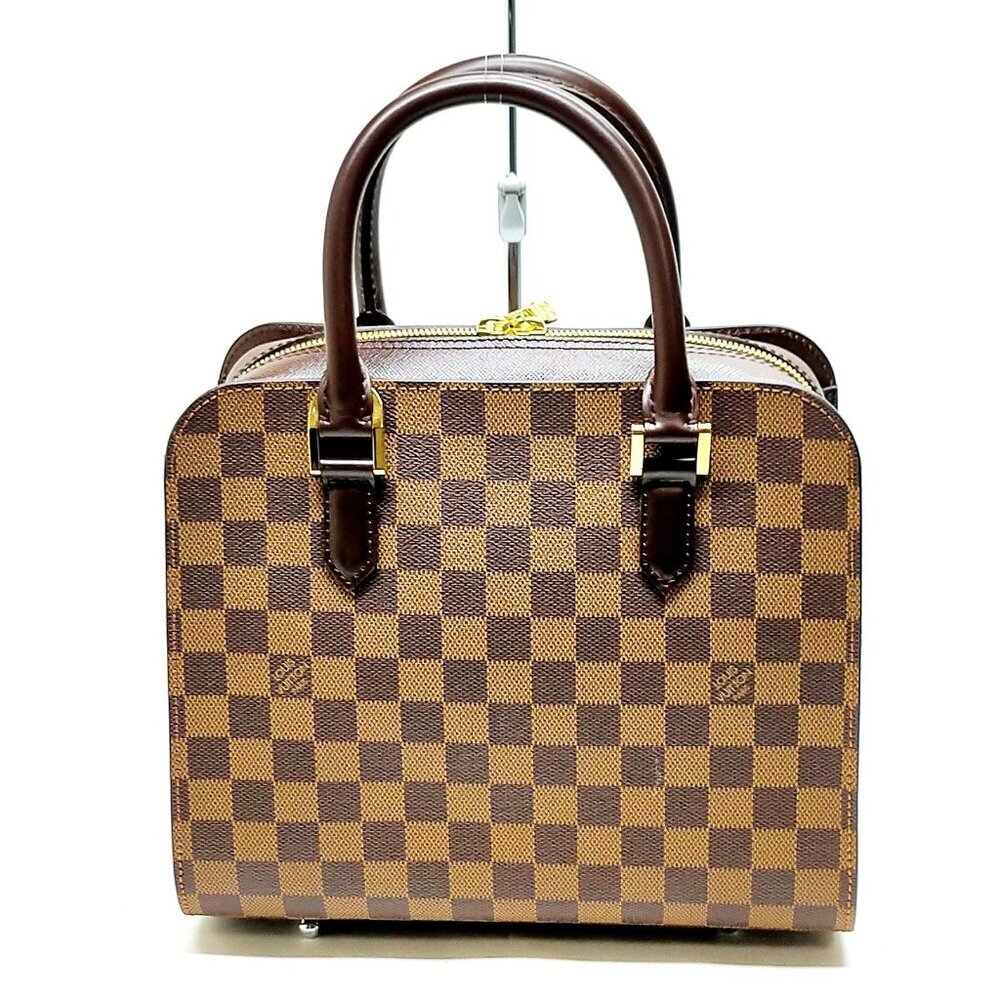 Louis Vuitton LV Hand Bag Triana brown Damier 800-060525